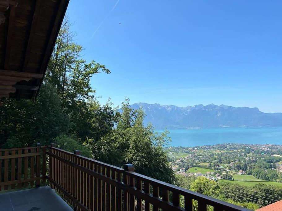 Swiss Chalet - Mountain And Lake View Blonay Exterior foto